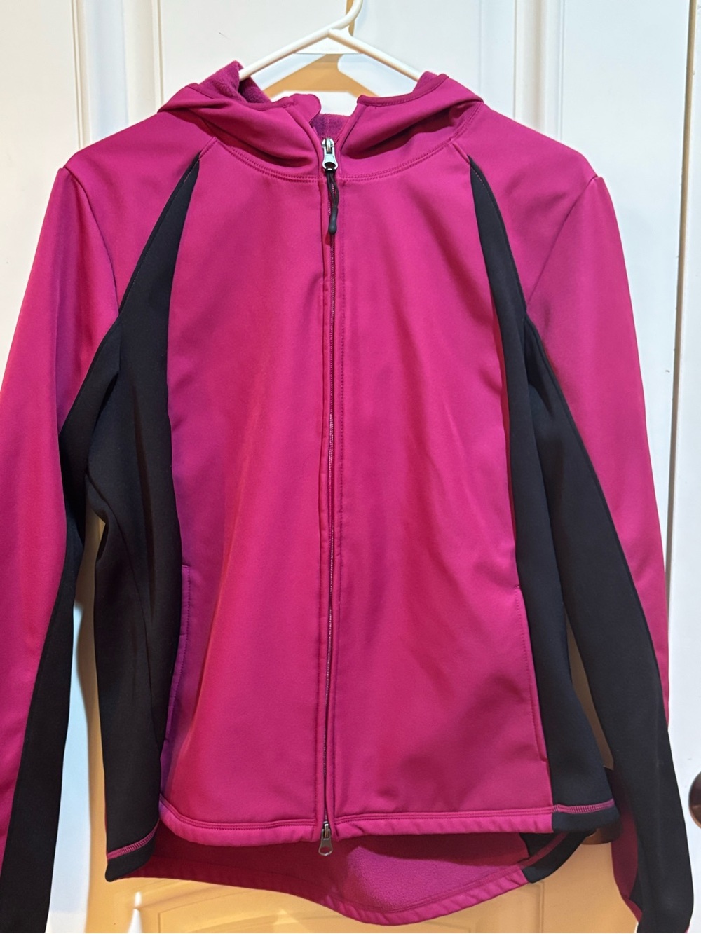 Champion Kids Hooded Swim Jacket in Pink and Black